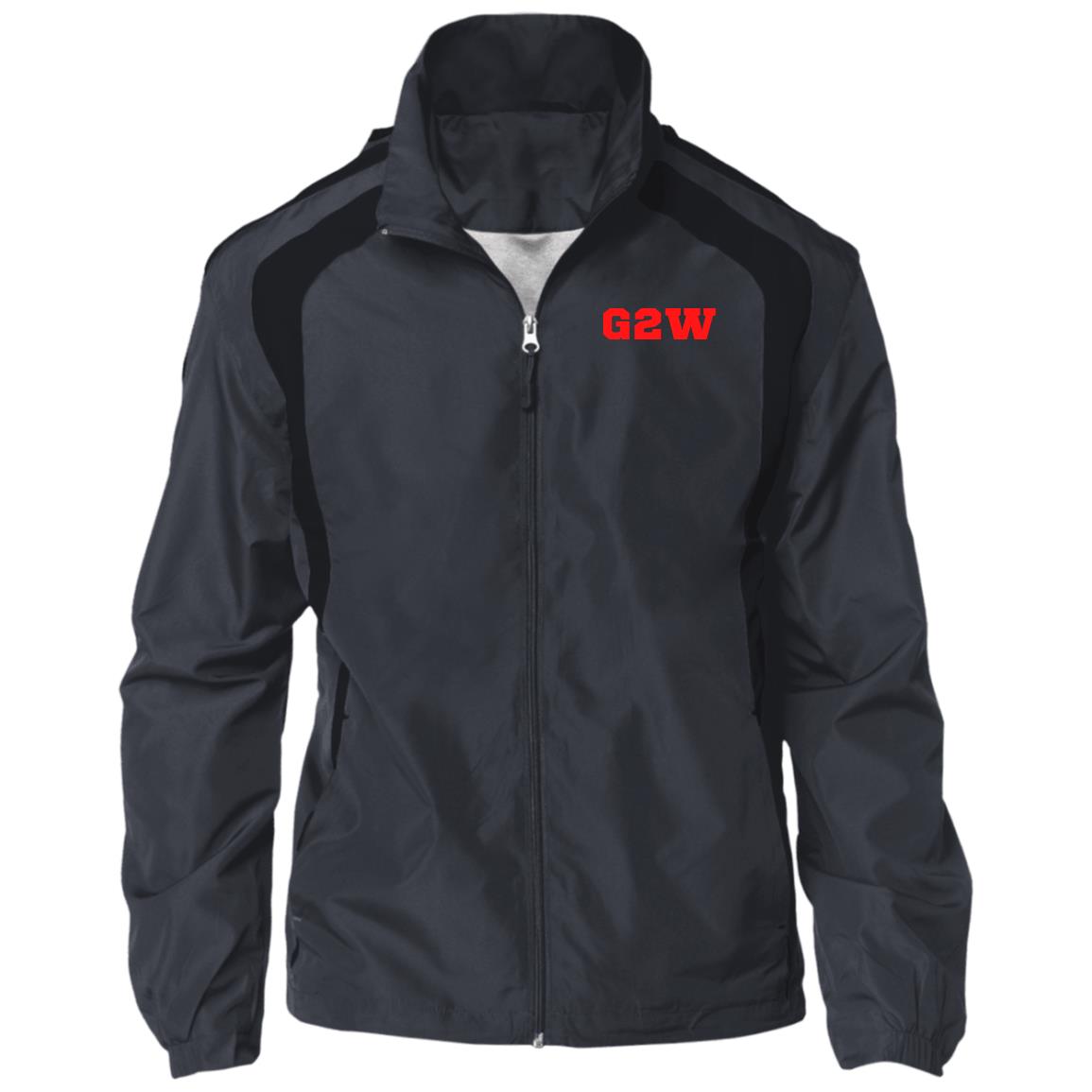 G2W Red Jersey-Lined Raglan Jacket